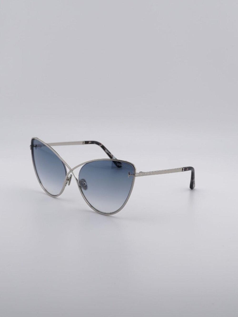 Tom Ford Leila FT0786 16X Cat Eye Sunglasses - Silver / Blue